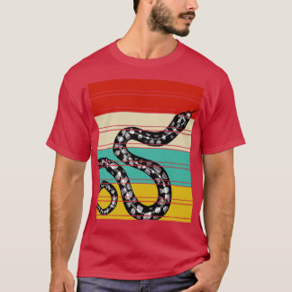 Zoo Animal Reptile Gift Retro Snake T-Shirt