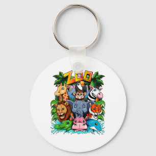 Zoo Animal Shirt Kids Boys Girls Teacher School Fi Key Ring