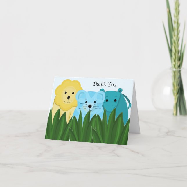 Zoo Animal Thank You (Front)