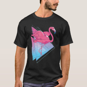 Zoo Animal Tropical Bird 80s Vaporwave Aesthetic F T-Shirt