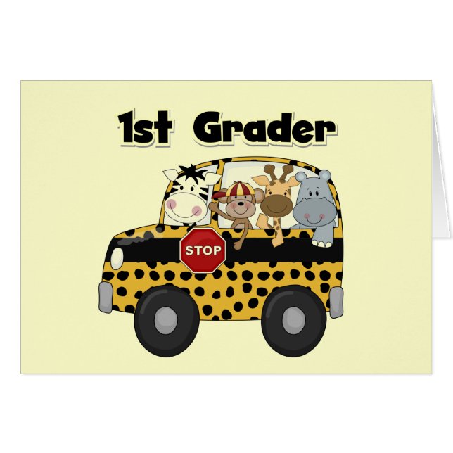 Zoo Animals 1st Grade Tshirts and Gifts (Front Horizontal)