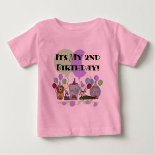 Zoo Animals 2nd Birthday Tshirts and Gifts