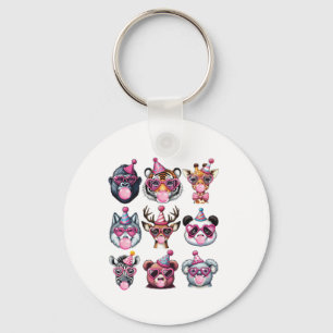Zoo Animals Birthday Party Wildlife Lovers Boys Gi Key Ring