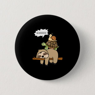Zoo animals gift snail turtle sloth performance 6 cm round badge