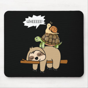 Zoo animals gift snail turtle sloth performance mouse mat