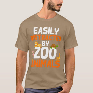 Zoo Animals Giraffe Lion Flamingo Zoo vintage T-Shirt