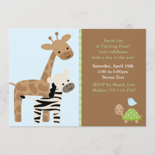 Zoo Animals Invitation