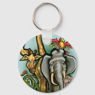 Zoo Animals Key Ring