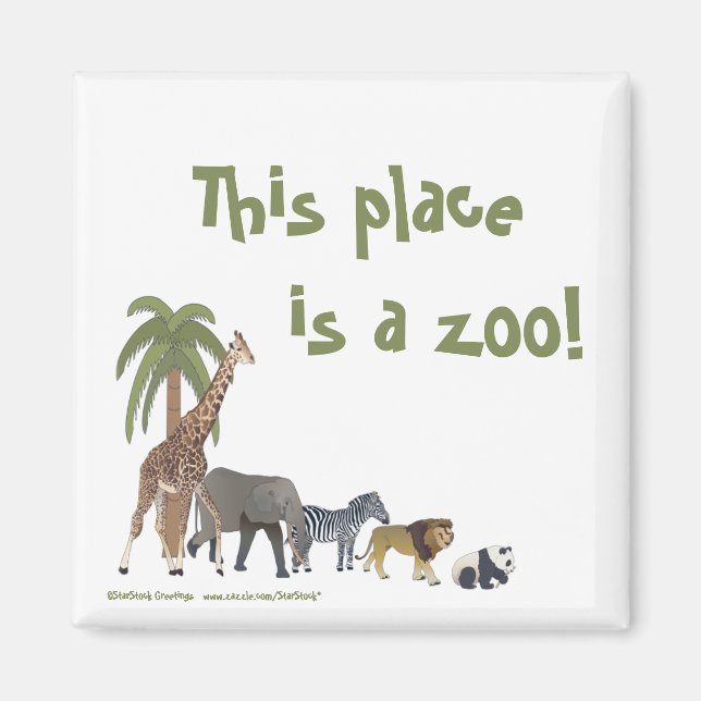 Zoo Animals Magnet (Front)