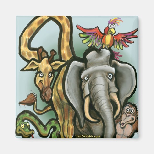 Zoo Animals Magnet (Front)