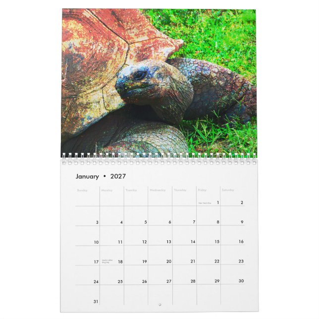 Zoo Animals of Kansas City Calendar (Jan 2027)