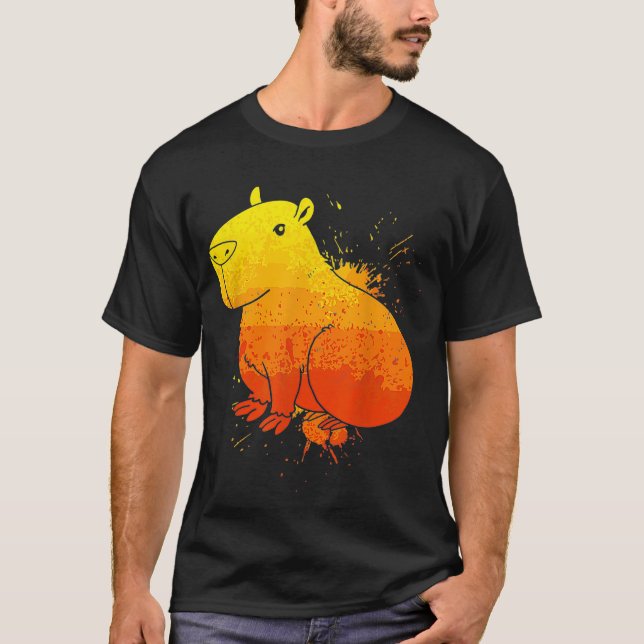 Zoo Animals Rodent Capybara  T-Shirt (Front)