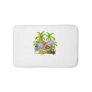 Zoo Animals Safari Wildlife Birthday Party A Day A Bath Mat