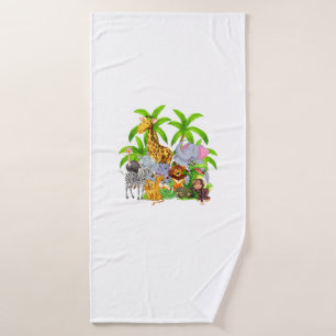 Zoo Animals Safari Wildlife Birthday Party A Day A Bath Towel