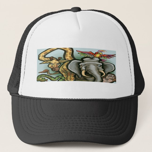 Zoo Animals Trucker Hat (Front)