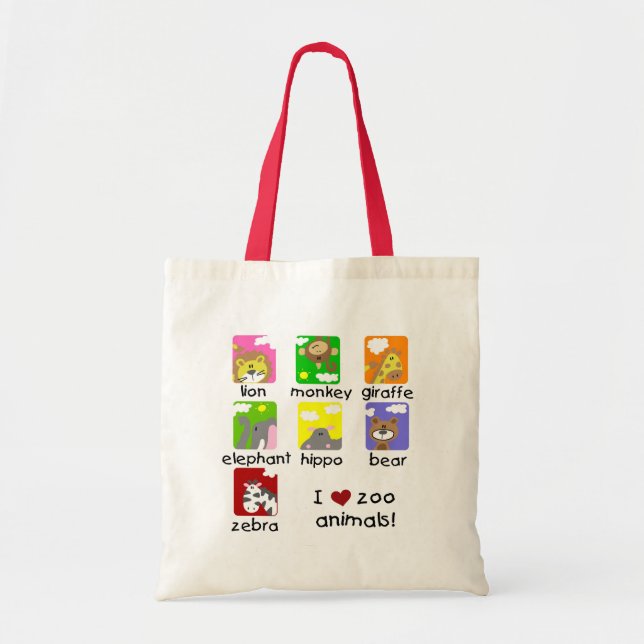 Zoo Animals Tshirts and Gifts Tote Bag (Front)