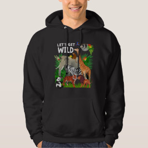 Zoo Animals Wildlife Birthday Party A Day At The Z Hoodie