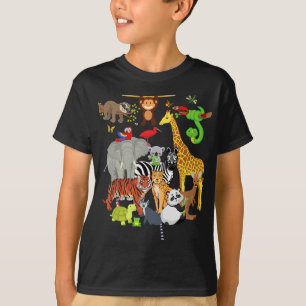 Zoo Animals Wildlife Birthday Party Zoo Day 26 Ani T-Shirt