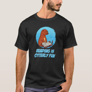 Zoo Book Animal Bookworm Sea Otter Reading T-Shirt
