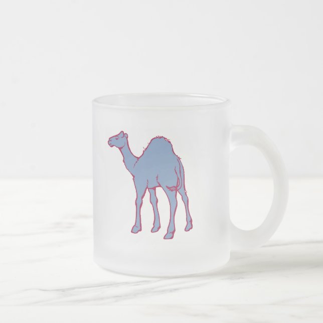 Zoo CAMEL Frosted Glass Coffee Mug (Right)