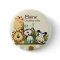 ZOO CREW JUNGLE NAME TAG Personalised Button