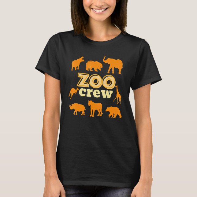 Zoo Crew Safari Animals African Family Vacation Su T-Shirt (Front)