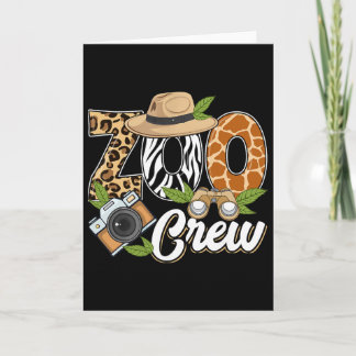 Zoo Crew Safari Animals Wildlife Animal Wild Field Card