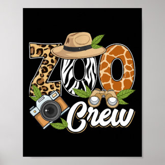 Zoo Crew Safari Animals Wildlife Animal Wild Field Poster
