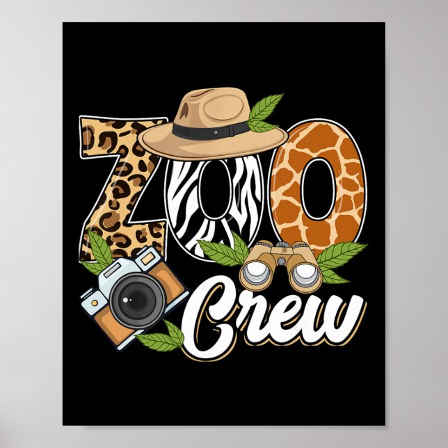 Zoo Crew Safari Animals Wildlife Animal Wild Field Poster (Front)