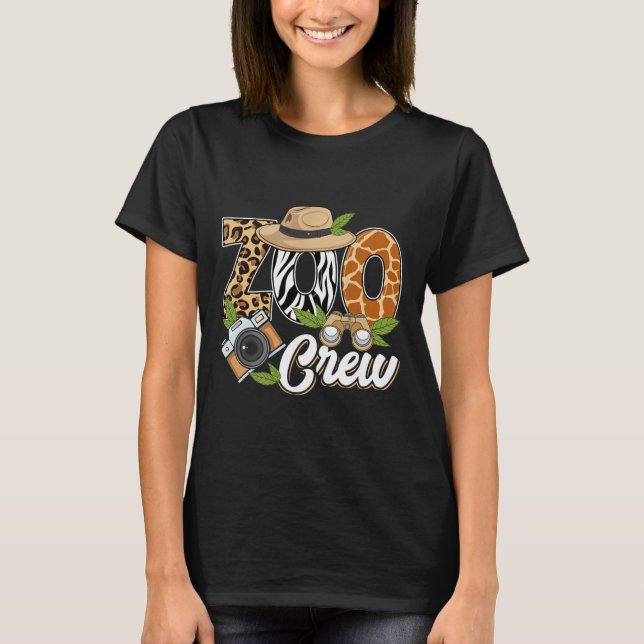 Zoo Crew Safari Animals Wildlife Animal Wild Field T-Shirt (Front)