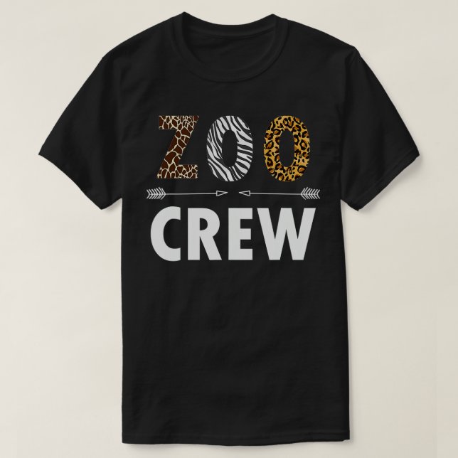 Zoo Crew Safari Zoologist Animals  T-Shirt (Design Front)