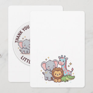 Zoo Cute Baby Animals Wild Safari invitation