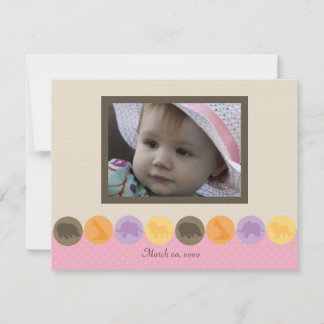 Zoo Dot-ette Photo Thank You Note Card