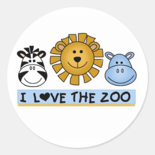 Zoo Friends Classic Round Sticker