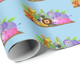 Zoo Friends Wrapping Paper
