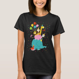 Zoo Jungle Safari Animals Birthday Kids Boys Girl T-Shirt