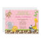 Zoo Jungle Safari Birthday Party Invitations Girl