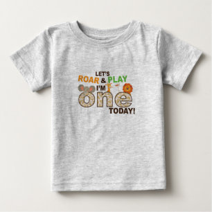 zoo / jungle theme First 1st birthday shirt