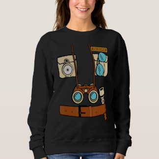 Zoo Keeper Costume Jungle Safari Explorer  Zoo Ani Sweatshirt