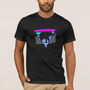 Zoo Keeper Design Vintage 80s Elephant T-Shirt