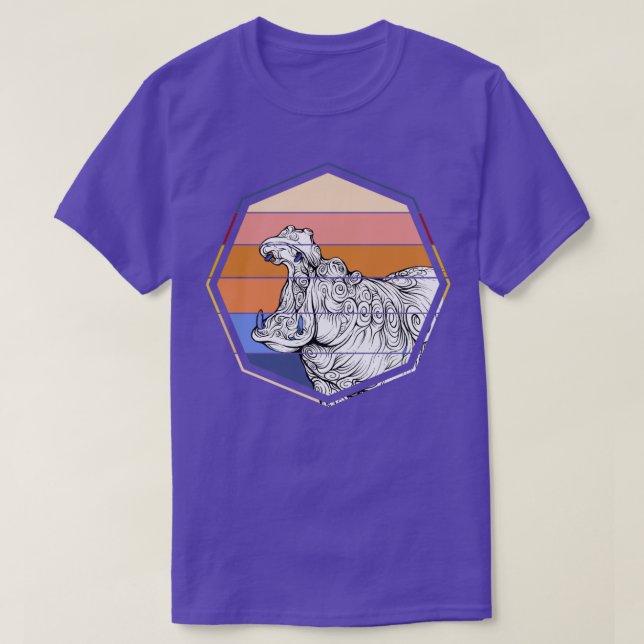 Zoo Keeper Gift Africa Animal Hippopotamus T-Shirt (Design Front)