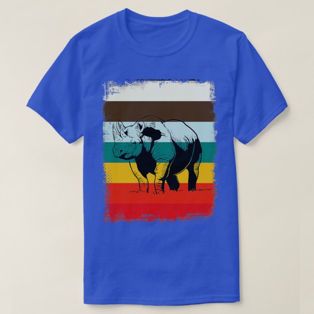 Zoo Keeper Safari Gift Rhinoceros Animal Rhino T-Shirt (Design Front)