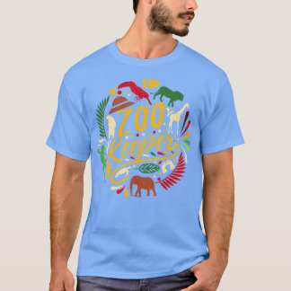 Zoo Keeper Safari Wildlife Jungle Animals Kids T-Shirt
