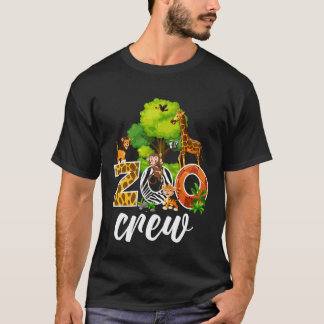 Zoo Keeper Safari Wildlife Jungle Animals Zoo Crew T-Shirt