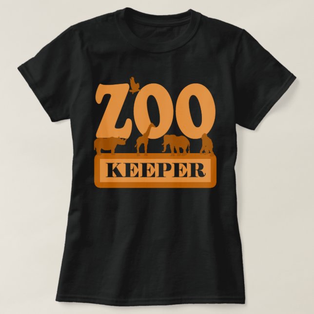 Zoo Keeper Shirt Jungle Safari Animal Lover Worker (Design Front)