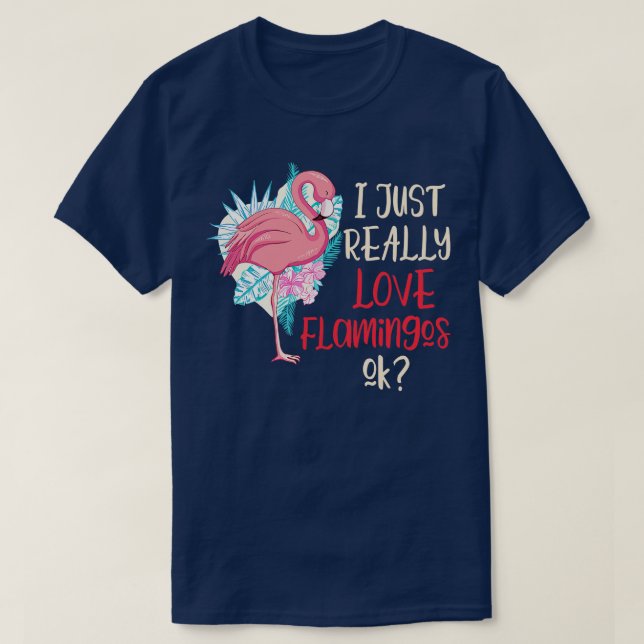 Zoo Keeper Women Gift Animal Flamingo T-Shirt (Design Front)