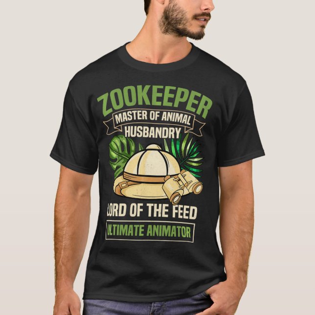 Zoo Keeper Zookeeper Animal Keeper Zoology Student T-Shirt (Front)