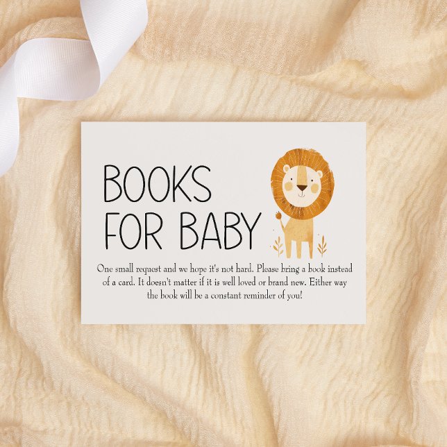 Zoo Nursery Animals Books For Baby Shower Card (Creator Uploaded)