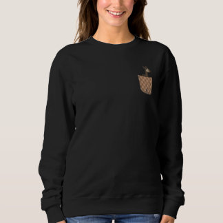 Zoo Okapi   Cute Pocket Africa Safari Animal Okapi Sweatshirt