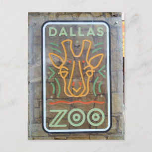 Zoo Sign Postcard